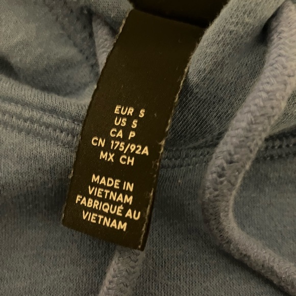 H&M Blue Hoodie - Size Small - Picture 2 of 2